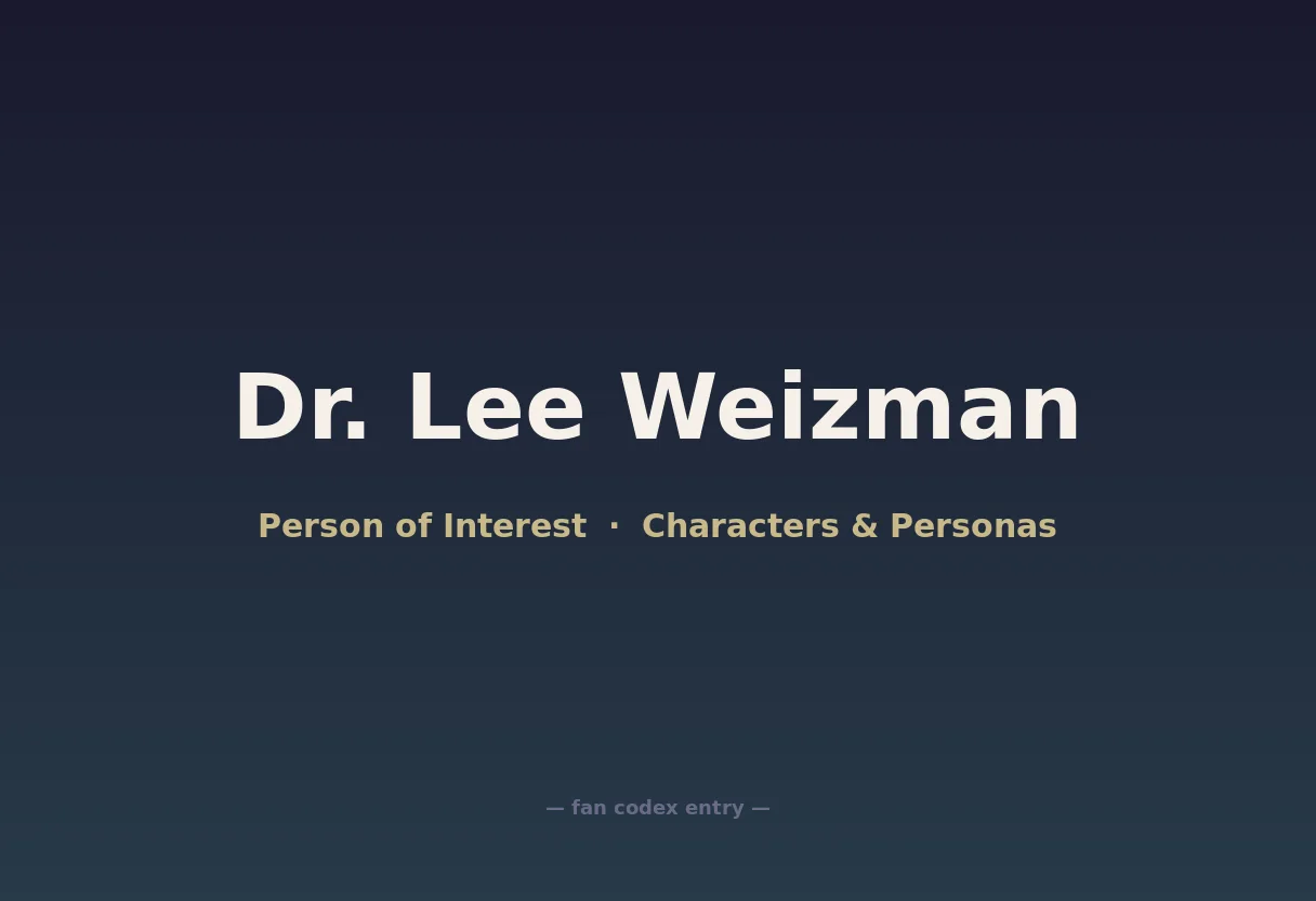 Dr. Lee Weizman